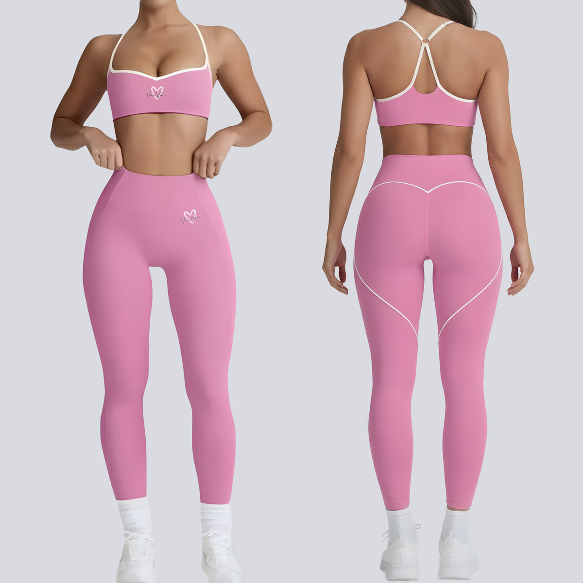 Vixen Sculpt Leggings Set – Barbie Pink